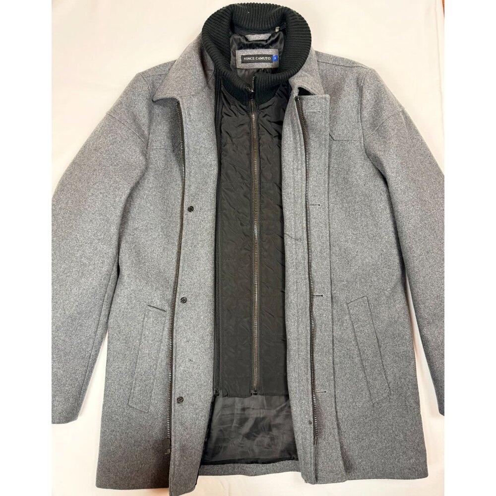 Executive Power | Vince Camuto Melton Car Coat | Old Money Menswear | Medium - Picture 4 of 15